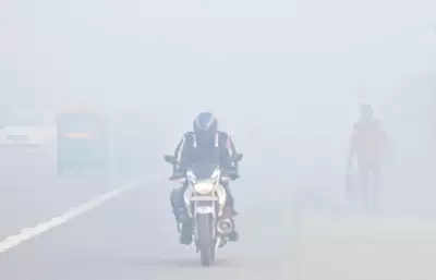 दिल्ली में घना कोहरा, पालम में दृश्यता घटकर 50 मीटर हुई